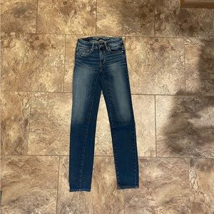 American eagle skinny jeans, size 0 long